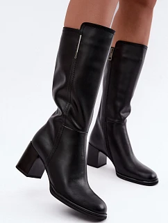 Kozačky na podpatku  model 231599 Step in style
