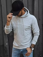 Pánská šedá mikina FashionStreet BX5471