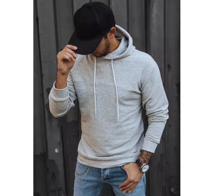 Pánská šedá mikina Dstreet BX5471