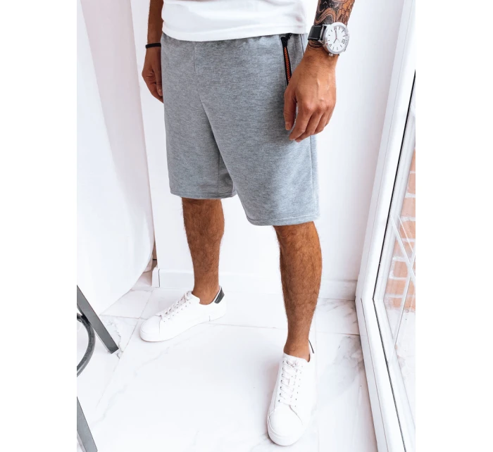 FashionStreet pánské světle šedé teplákové šortky SX2279 FashionStreet pánské světle šedé teplákové šortky SX2279