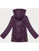 Fialová dámská prošívaná bunda s odepínací kapucí model 20833084 - S'WEST