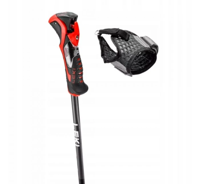 LEKI 3D AIRFOIL černá/červená 120