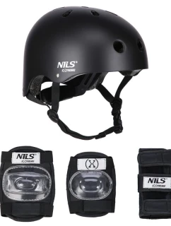 MR290+H230 PŘILBA S CHRÁNIČI ČERNÁ VELIKOST S NILS EXTREME