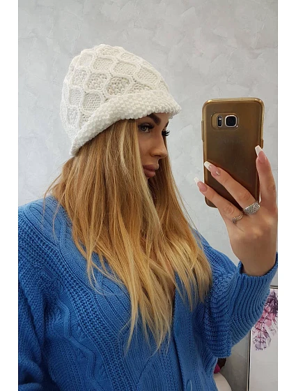 Roma fleecová čepice bílá model 18749863 - K-Fashion