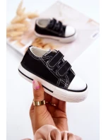 Dětské tenisky na suchý zip Černá Bernie Dětské tenisky na suchý zip Černá Bernie