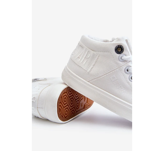 Dětské klasické vysoké tenisky Big Star model 21609037 Bílá - Big Star Shoes Dětské klasické vysoké tenisky Big Star model 21609037 Bílá - Big Star Shoes