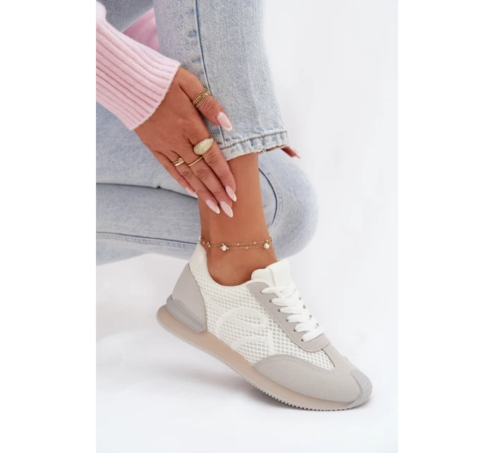 Dámské sportovní tenisky – bílo-šedé Tarlisse