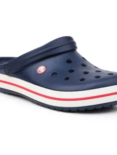 Unisex pánské a dámské nazouváky Crockband 11016-410 Tmavě modrá s červenou - Crocs