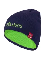 Dětská oboustranná čepice 920-100-054 Zelená s černou - Trollkids