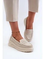 Dámské mokasíny Filidia 24PB18-6889 krémové - Evento
