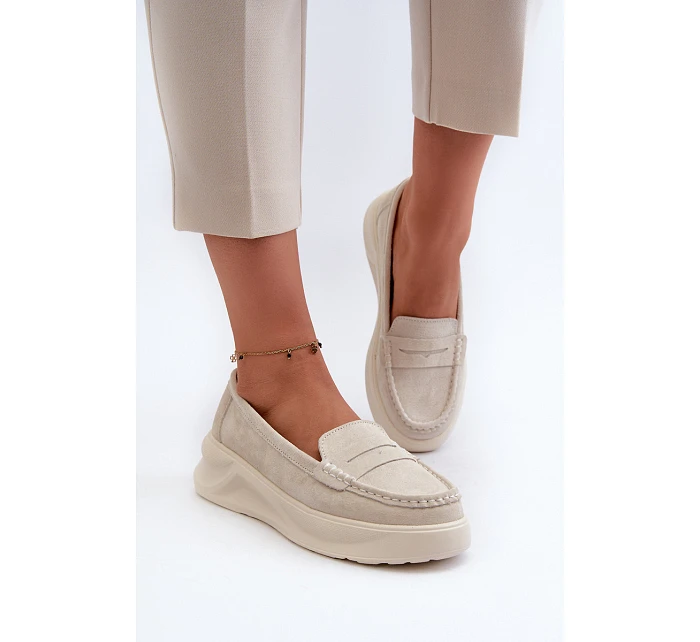 Dámské mokasíny Filidia 24PB18-6889 krémové - Evento