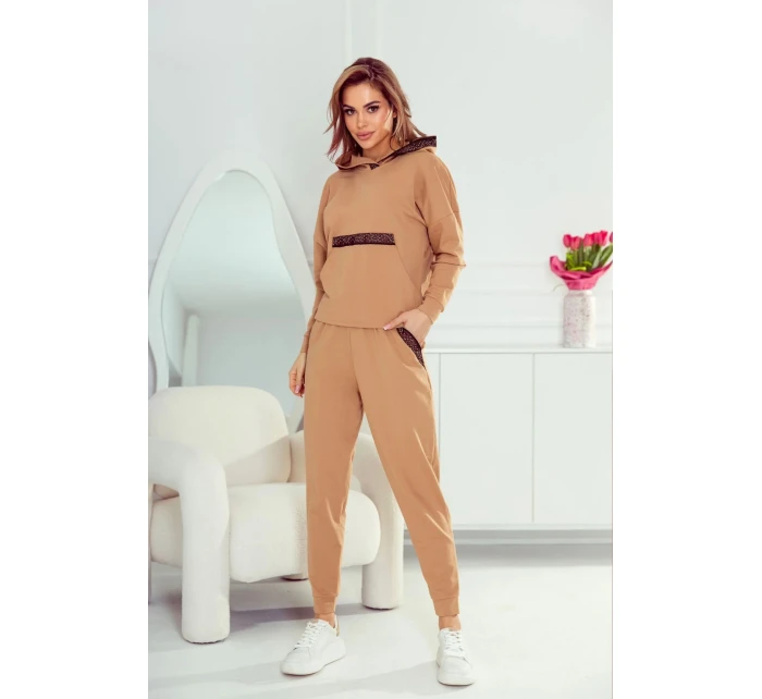 Dámská tepláková souprava Ferbi beige - ELDAR