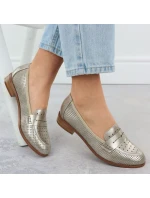 Dámské polobotky ažurové zlaté model 21942038 - Potocki