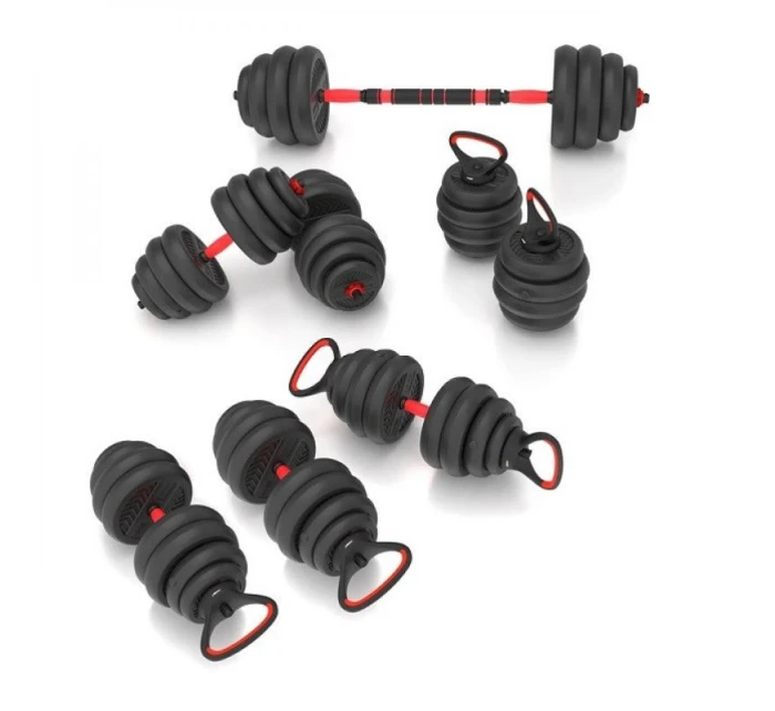 HMS SGN140 sada závaží 6v1 (činka, činky a kettlebell) 40 kg HMS SGN140 sada závaží 6v1 (činka, činky a kettlebell) 40 kg