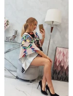 šaty s vázáním v béžové model 18748169 - K-Fashion šaty s vázáním v béžové model 18748169 - K-Fashion