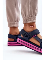 Dámské sandály na platformě Lee Cooper LCW-24-05-2753L Černé