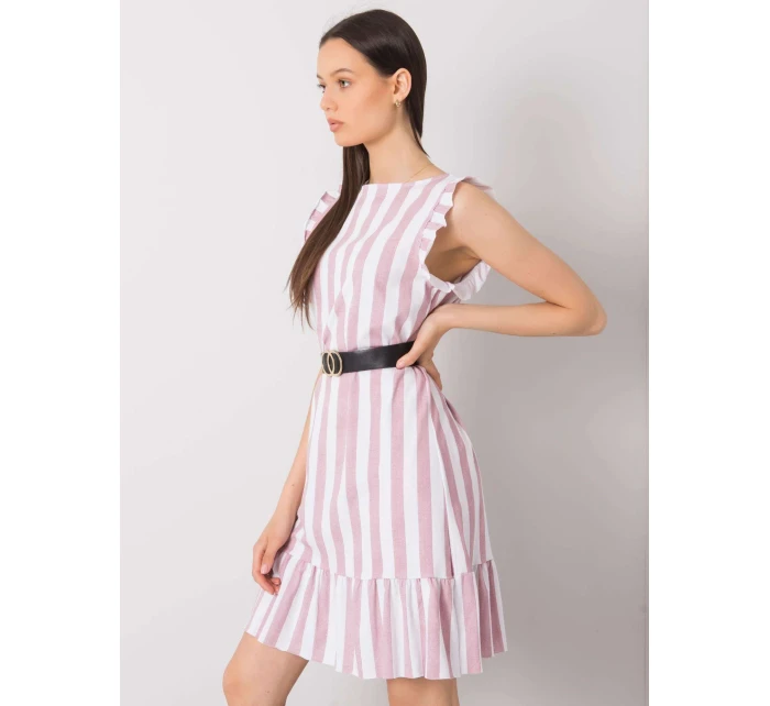 Sukienka DHJ SK model 21141985 ciemny różowy - FPrice Sukienka DHJ SK model 21141985 ciemny różowy - FPrice