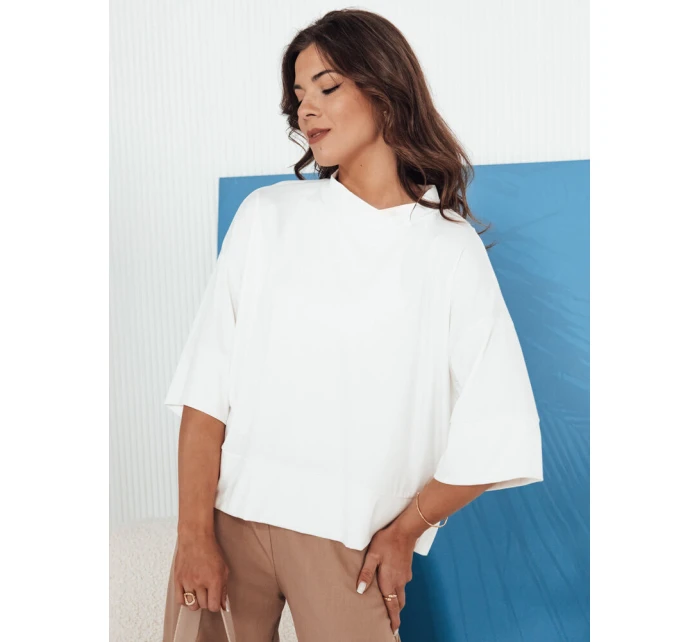 Dámská halenka CHARMA ecru FashionStreet RY2476 Dámská halenka CHARMA ecru FashionStreet RY2476