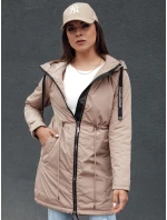 Dámská přechodná bunda parka URBANJOY béžová FashionStreet TY4386 Dámská přechodná bunda parka URBANJOY béžová FashionStreet TY4386