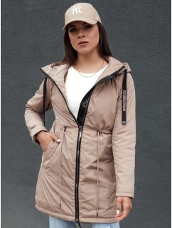 Dámská přechodná bunda parka URBANJOY béžová FashionStreet TY4386