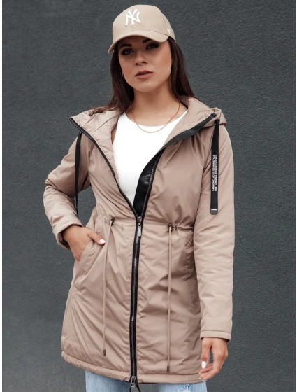 Dámská přechodná bunda parka URBANJOY béžová FashionStreet TY4386 Dámská přechodná bunda parka URBANJOY béžová FashionStreet TY4386