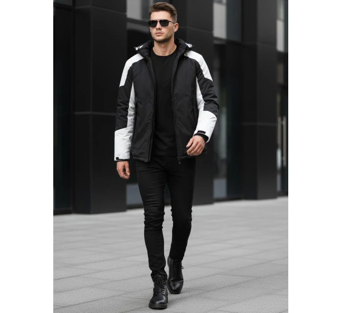Pánská zimní bunda s kapucí černá FashionStreet TX5123
