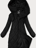 Libland dámská přechodná bunda s kapucí černá (LD-7735)