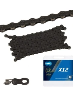 Řetěz KMC X12 126 článků Tech black BOX