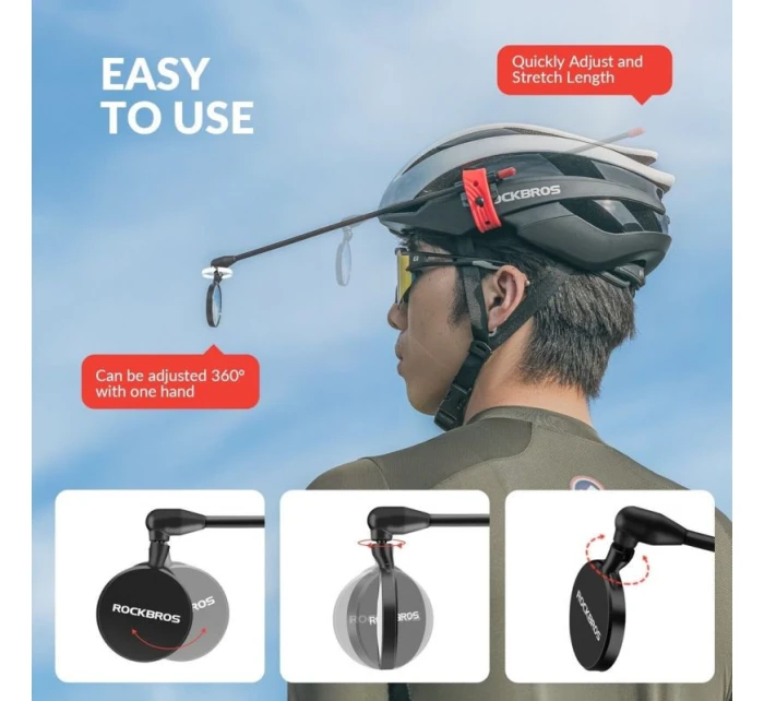 Zrcátko na cyklistickou helmu Rockbros 26210006001 dětské