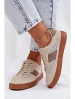 Dámské tenisky Big Star model 22100903 Béžové - Big Star Shoes Dámské tenisky Big Star model 22100903 Béžové - Big Star Shoes