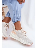 Dámské sportovní boty na platformě béžové model 22095071 - EVENTO