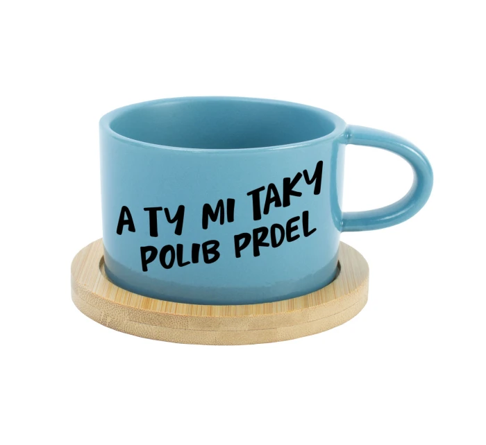 A TY MI TAKY POLIB PRDEL - modrý hrníček makronka 200 ml
