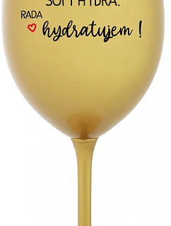 SOM   zlatý pohár na víno 350 ml model 22163917 - Giftela
