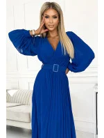 Dámské šaty 414-5 KLARA  Královská modř - NUMOCO