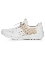 Pohodlná polobotka W model 22033528 bílá - Rieker
