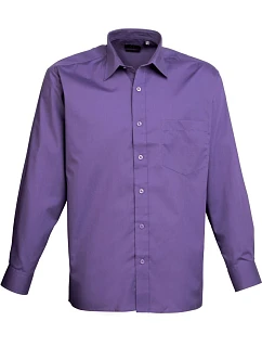 Premier PR 200 Popelínová košile s dlouhým rukávem 39.0200 purple