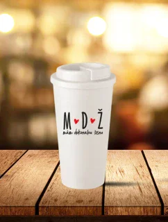 MÁM DOKONALOU ŽENU - bílý termohrnek 475 ml