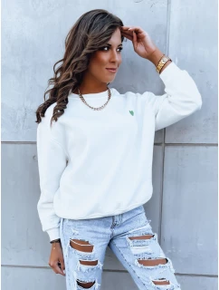 Dámská mikina HEARTBEAT bílá FashionStreet BY1214