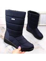 Dámské vysoké sněhule W EVE436B navy blue - Novinky