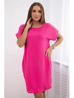 Šaty s kapsami Růžový