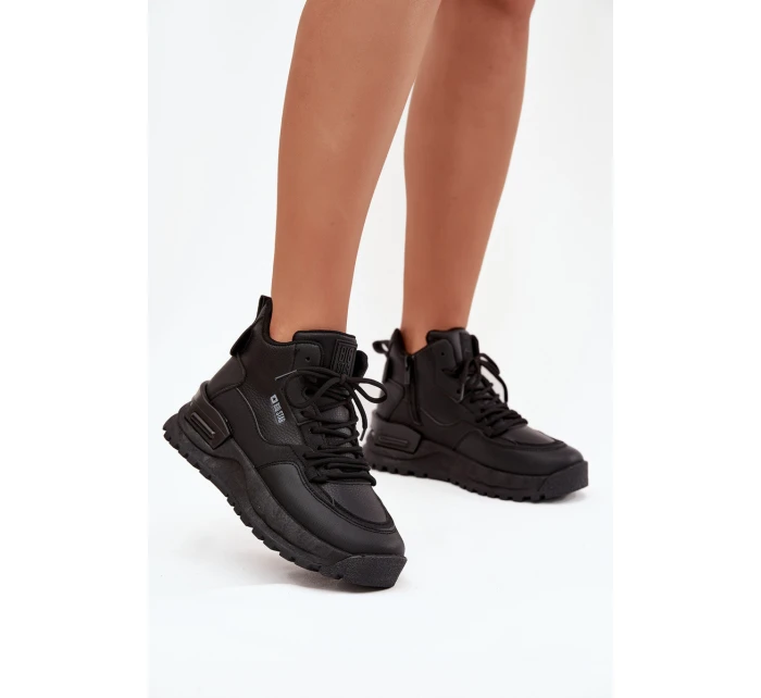 Dámské sportovní boty na platformě Big Star model 21708704 Černé - Big Star Shoes Dámské sportovní boty na platformě Big Star model 21708704 Černé - Big Star Shoes