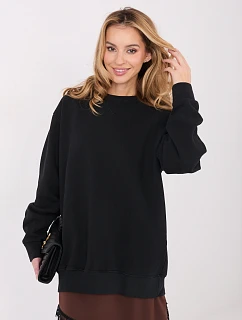 Bawełniana damska bluza basic Goodlookin czarna model 21935966 - Factory Price