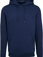Build your Brand BY 011 Mikina s kapucí z těžké bavlny 56.0011 light navy
