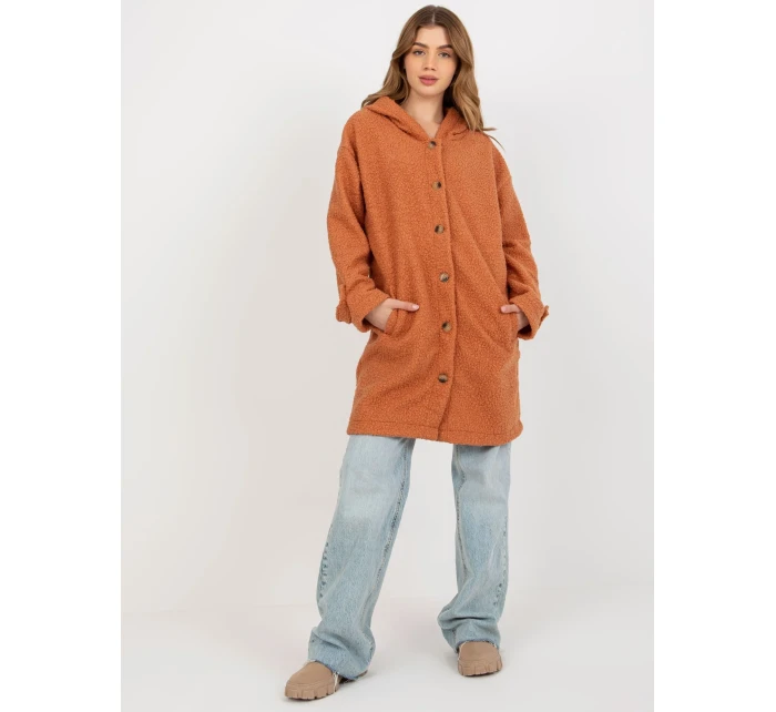 Dámský kabát RV PL 8449.98P tmavě oranžový Dámský kabát RV PL 8449.98P tmavě oranžový