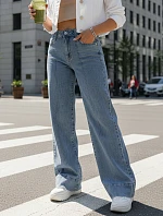 Dámské široké džíny UY2871 modré - FashionStreet