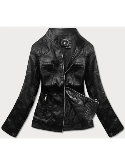 Černá bunda ramoneska se stojáčkem (11Z8010)