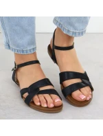 Dámské černé sandály S.Barski KV51-022 Dámské černé sandály S.Barski KV51-022