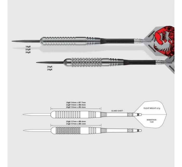 Šipky H Silver Steeltip model 21064346 - Harrows