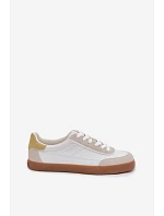 Dámské tenisky z eko kůže Big Star model 22069390 bílé - Big Star Shoes Dámské tenisky z eko kůže Big Star model 22069390 bílé - Big Star Shoes