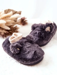 Teplý fleece se švy Tmavě šedá Dessi